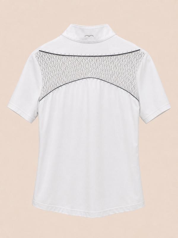 Animo Animo Women’s Short Sleeve Show Shirt with lace/crystal detailing  — Good — Equi Consignment Ireland