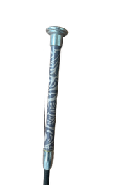 - Schooling whip with patterned handle — Good — Equi Consignment Ireland (view 3)