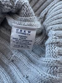 Crew Clothing Crew Clothing Heritage Cable Knit V-Neck Jumper-Silver Grey — Excellent — Equi Consignment Ireland (view 5)