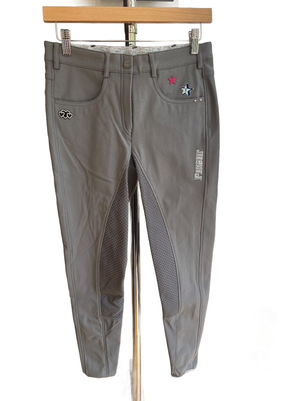 Pikeur Pikeur Kalotta Full Seat Grey Girls Breeches — Excellent — Equi Consignment Ireland