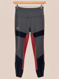 Horsewear Horsewear Women’s Riding Tights with Silicone Grip-Charcoal/Redwood — Good — Equi Consignment Ireland