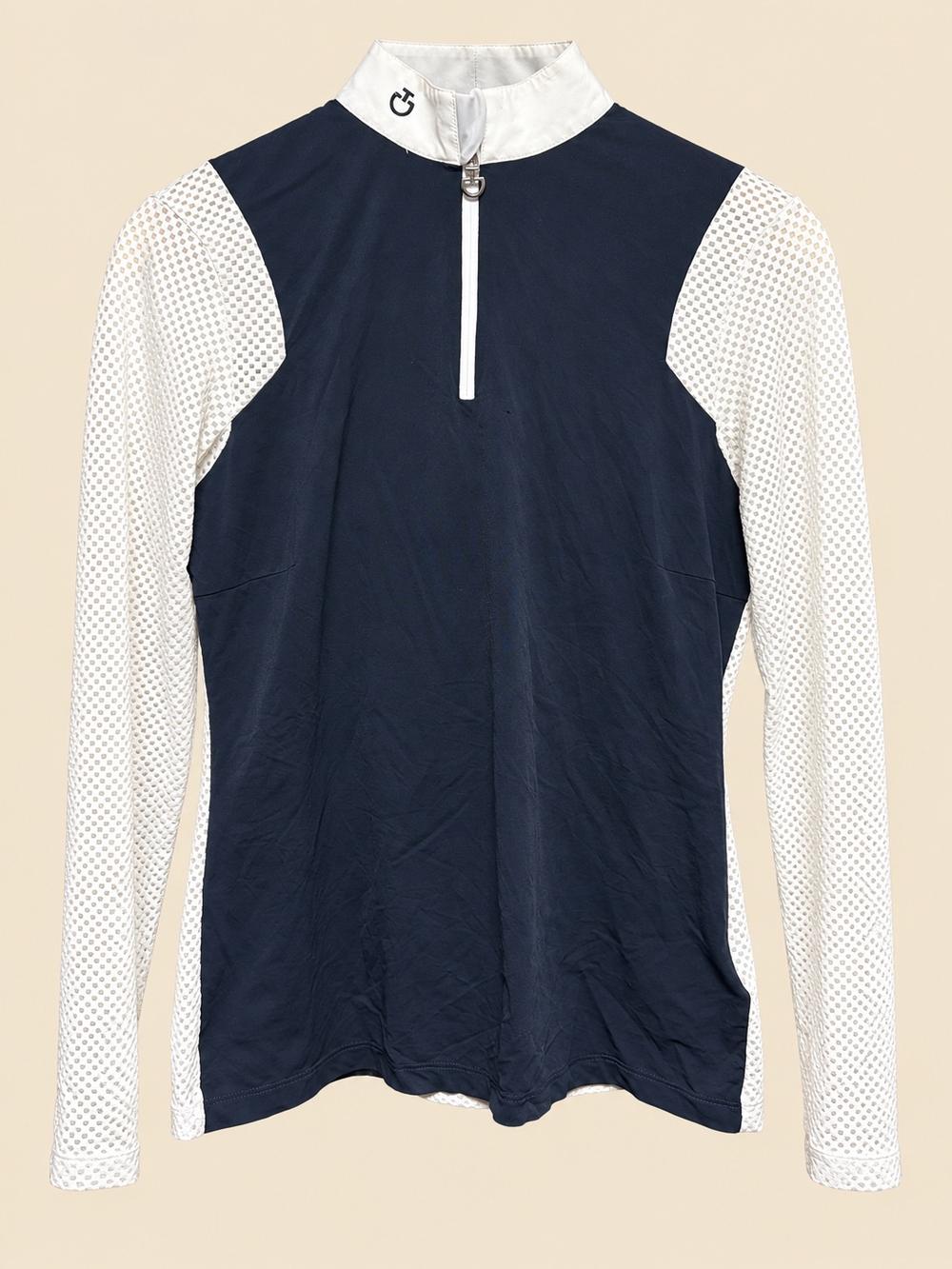 Cavalleria Toscana Cavalleria Toscana Women’s Pique Long Sleeve Competition Shirt — Good — Equi Consignment Ireland