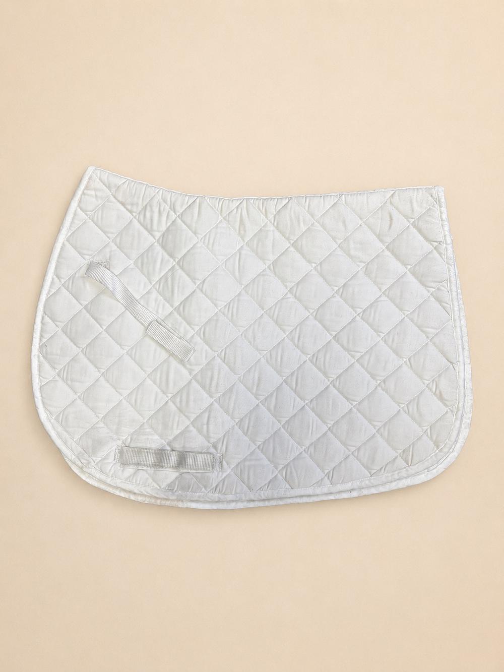 Unbranded Unbranded White GP Saddle pad — Good — Equi Consignment Ireland