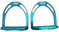 Jin Stirrup Jin Stirrup Aluminium Stirrups — Turquoise — Good — Used — Equi Consignment Ireland