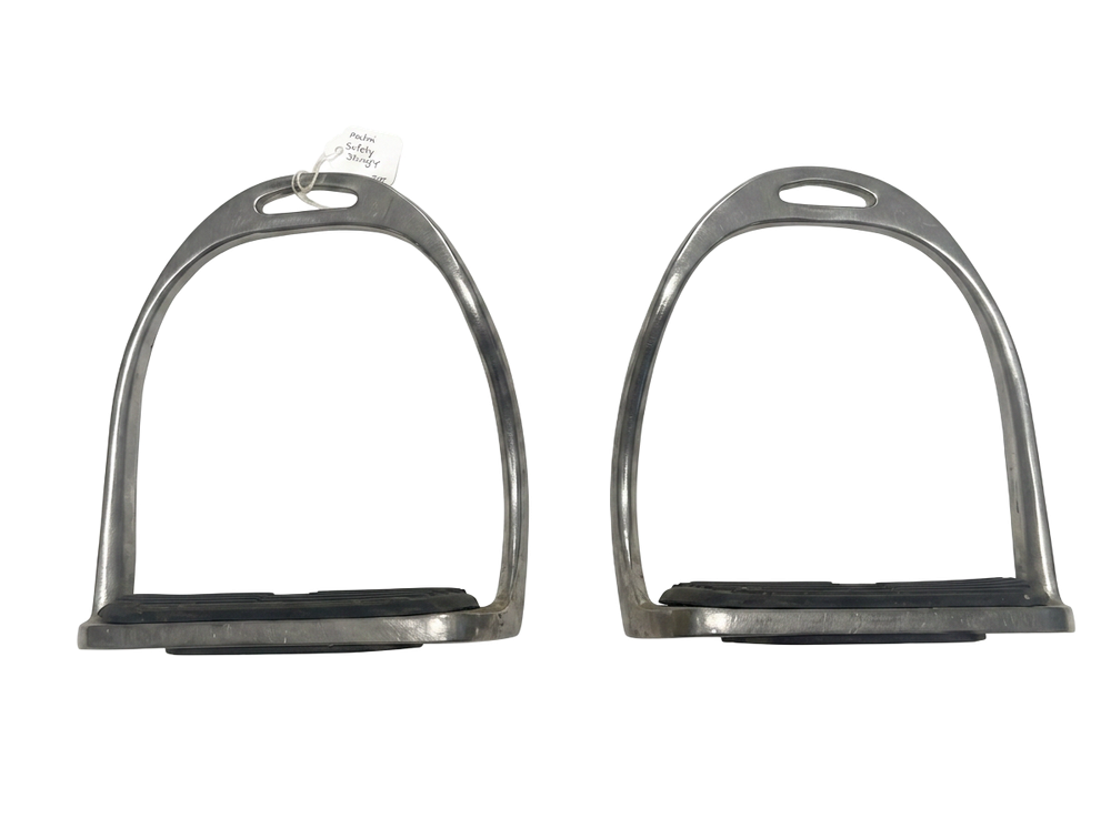 Metal Bent Leg Safety Stirrup Irons with Treads — Good — Used — Equi Consignment Ireland