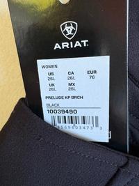Ariat Womens Ariat Black Prelude Knee Patch Breeches — Brand New With Tags — Equi Consignment Ireland (view 3)